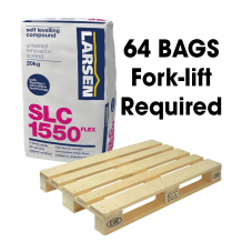 Rapid Set SLC1550 Pro Single Part Flexible Fibre Self Levelling Compound 20kg (64 Bags Fork Lift)